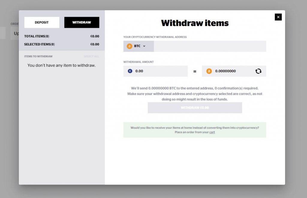 withdrawal hypedrop